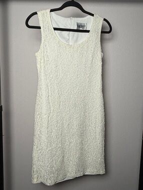 Vintage White Lace Mini Dress